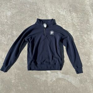 Abercrombie and Fitch navy blue quarter zip